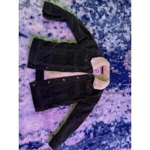 Boys Size 5T Corduroy Dark Green Jacket
